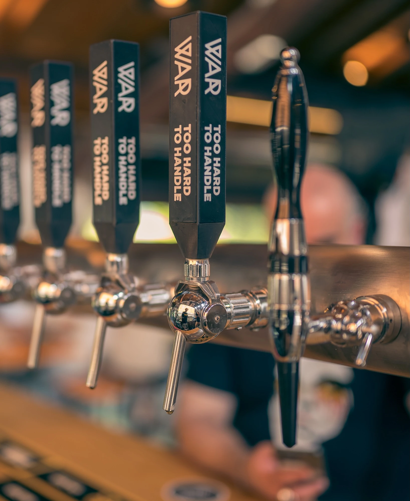 Selezione di birre artigianali WAR nello shop