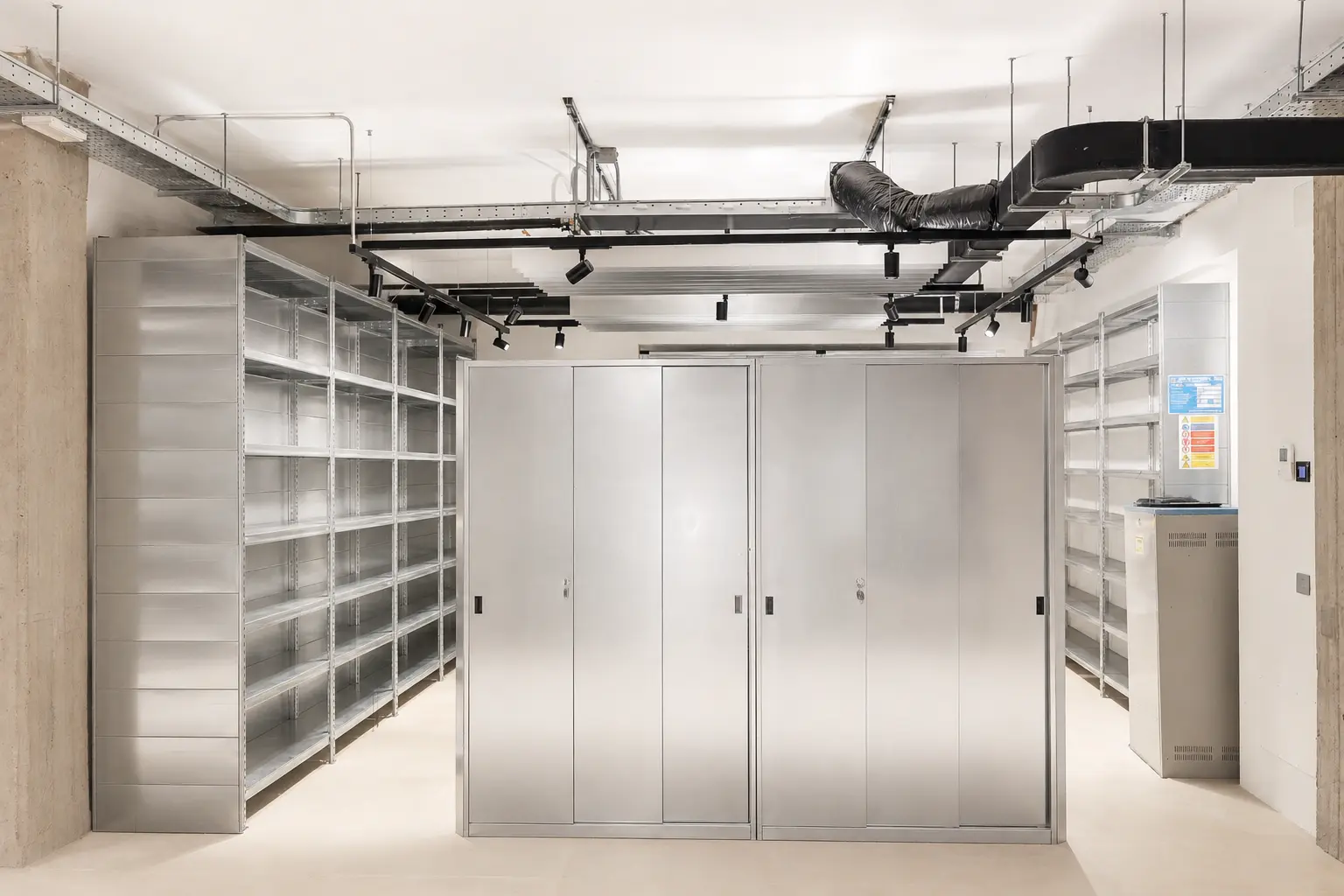 Archivio attrezzato con armadi e scaffalature Metalsistem