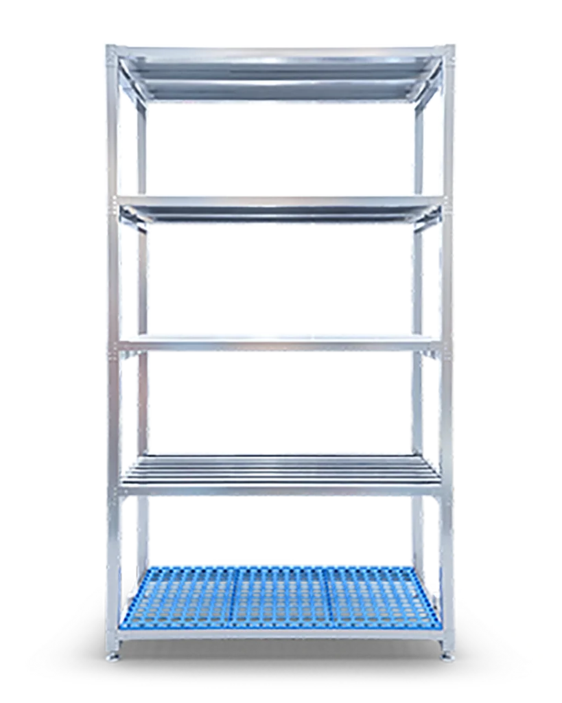 Telaio modulare Metalsistem con ripiano blu